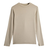 小立领简约纯色长袖打底衫女士内搭修深显瘦t恤高级感上衣，女装T恤，搜酷衣阁