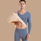 男款-青蓝色【AB面德绒套装】