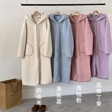 1132秋冬新款羊羔绒家居服大睡袍宽松加厚保暖治愈系可外穿带帽子，睡衣套装，搜酷衣阁