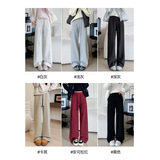 深灰lulu同款加绒运动裤女秋冬新款宽松显瘦休闲卫裤小个子阔腿裤，女装休闲裤，搜酷衣阁