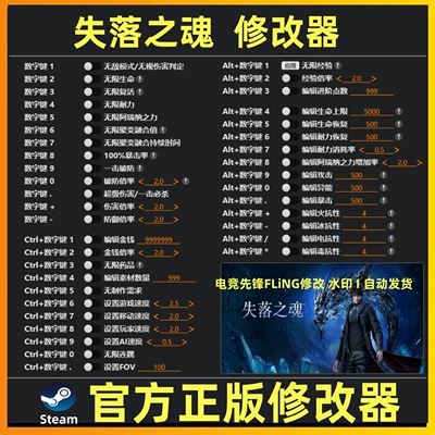 steam 失落之魂修改器辅助软件修改存档工具魔法 失落之魂修改