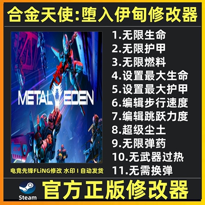 合金天使堕入伊甸修改器辅助魔法存档工具 Steam修改 不含游戏