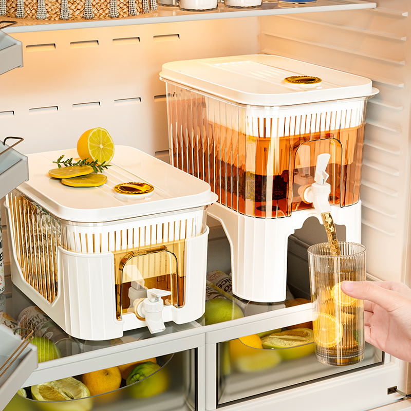 冰箱冷水壶带龙头大容量冷萃凉水壶家用冷泡壶冷饮果汁桶饮料桶