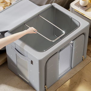 衣服收纳箱收纳袋百纳箱家用布艺被子衣柜整理盒装羽绒服衣物储物