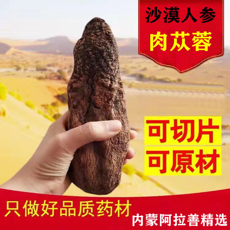 肉苁蓉500g野生内蒙古阿拉善肉苁蓉泡酒泡茶肉松蓉正品中药材切片
