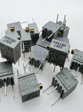 原装BI电位计64XR1K侧面调节金属玻璃釉j电位器10K2K5K可变电阻器