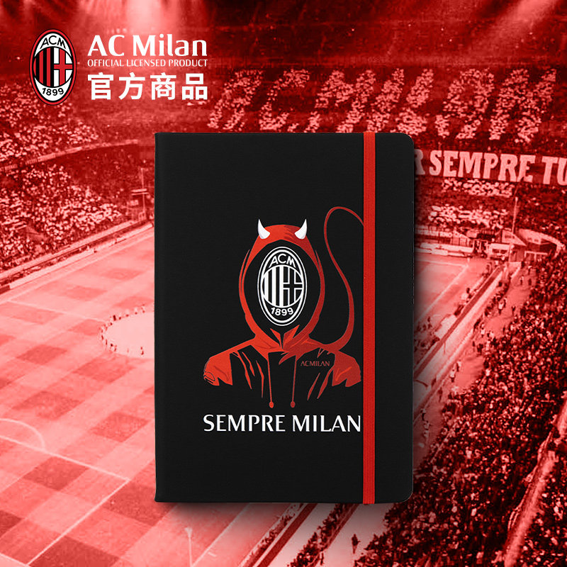 ac米兰恶魔系列 恶魔人黑色笔记本 俱乐部官方球迷周边