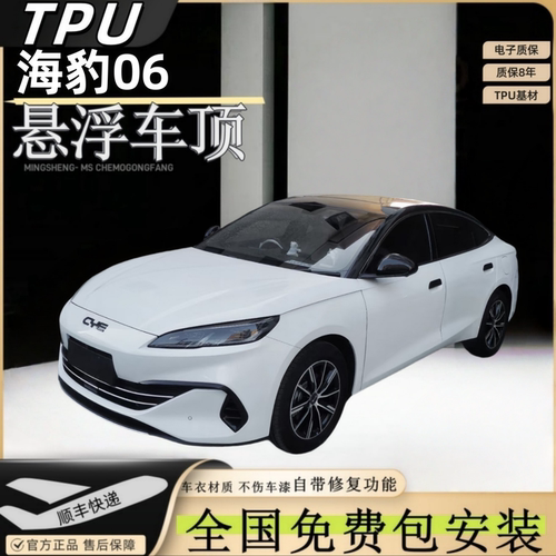 海豹06dmi专车专用悬浮黑顶