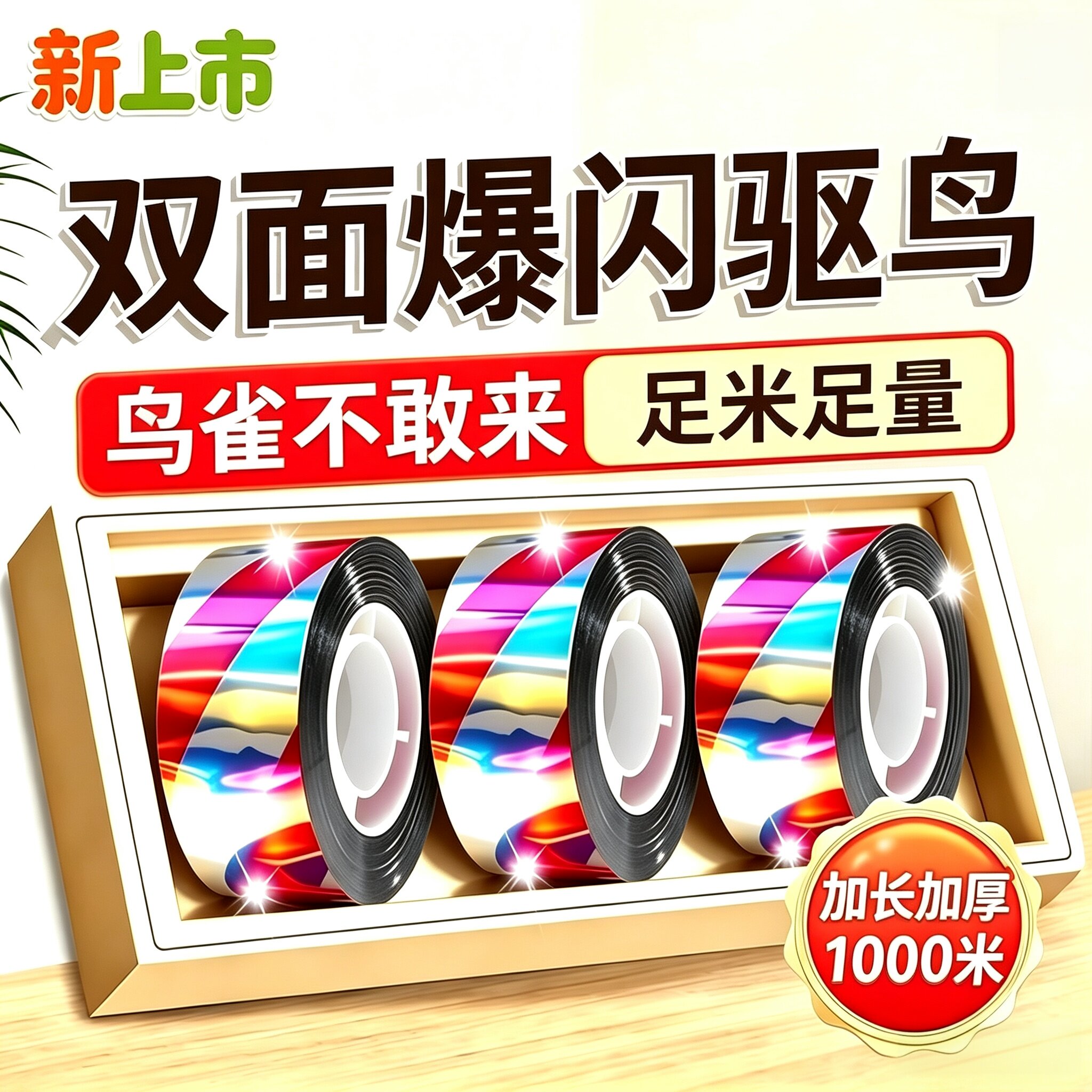 多种驱鸟彩带反光闪光感应