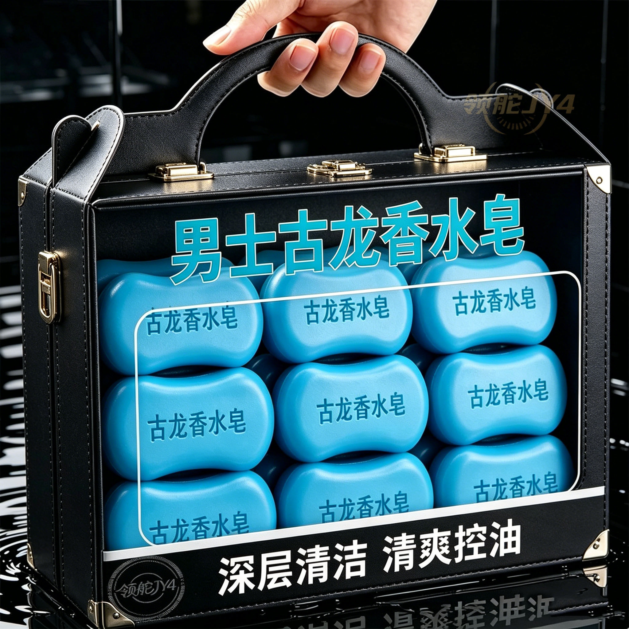 高级古龙香水皂控油清洁除螨沐浴洗澡手工皂男人持久留香精油皂
