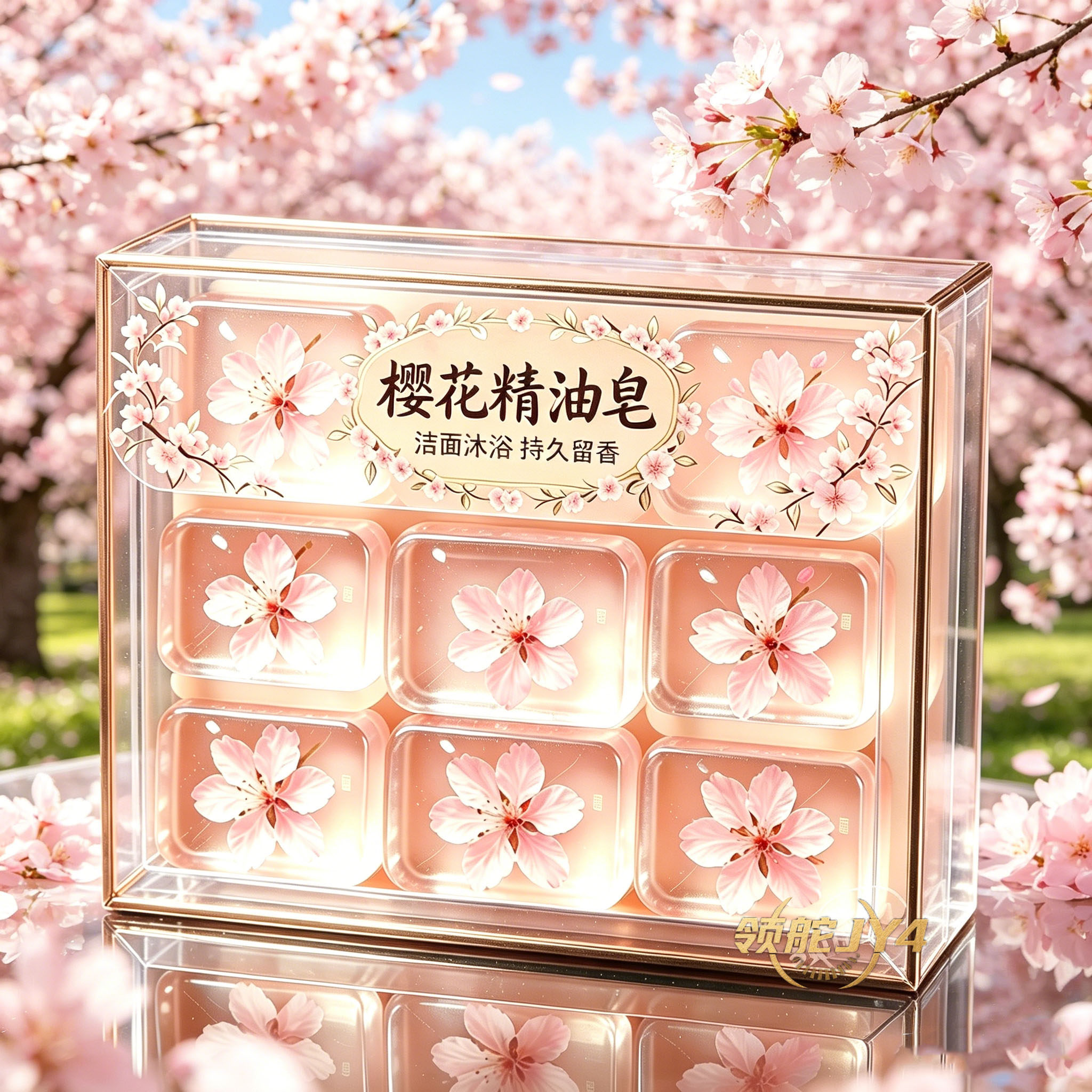 樱花香氛香皂留香保湿控油润肤