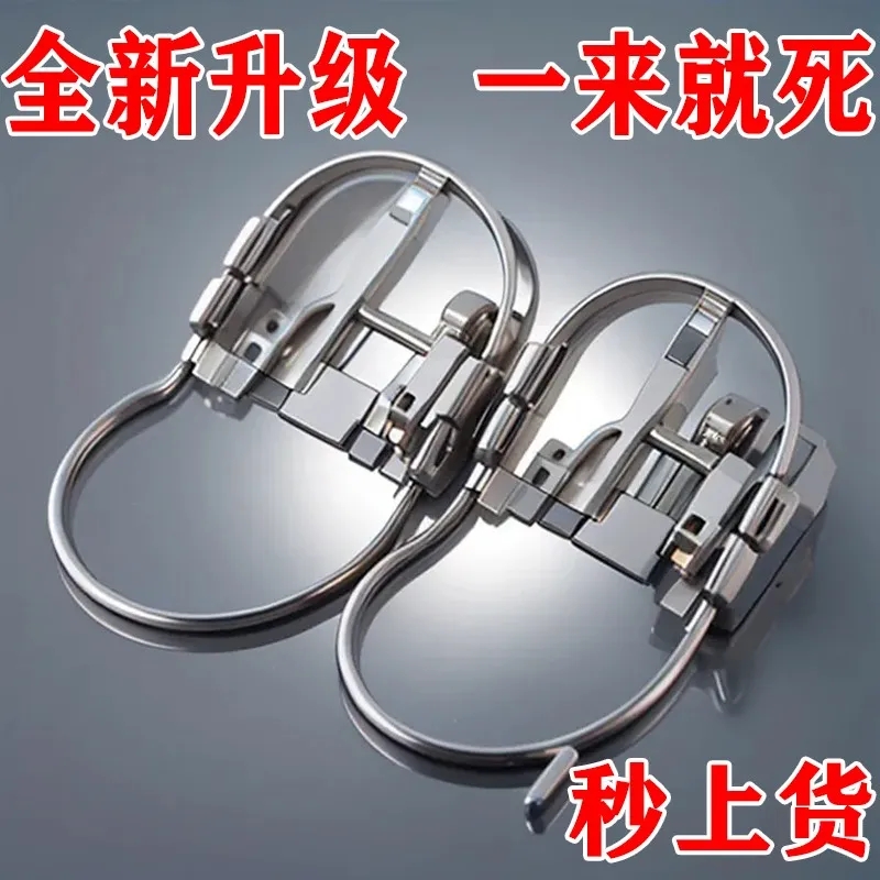 高灵敏老式老款铁质捕鼠夹强效驱鼠神器家用全自动一窝端害鼠克星