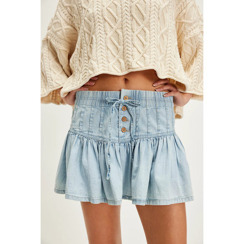 高腰百褶女士短裙 High waisted pleated women's short skirt