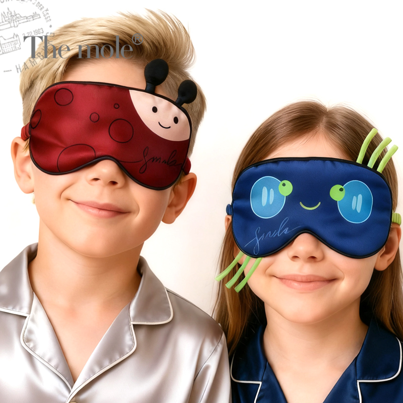 The mole真丝眼罩桑蚕丝儿童眼罩睡眠午休遮光旅行森海奇遇记