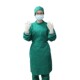 墨绿色手术衣男女医生手术室工作服长袖 纯棉医生服洗手衣隔离衣