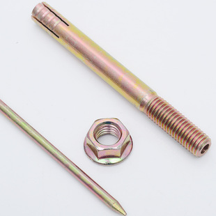 M12 彩锌一钉得击芯膨胀螺丝机芯蓬胀螺丝敲打蓬胀栓钉锤击壁虎M8