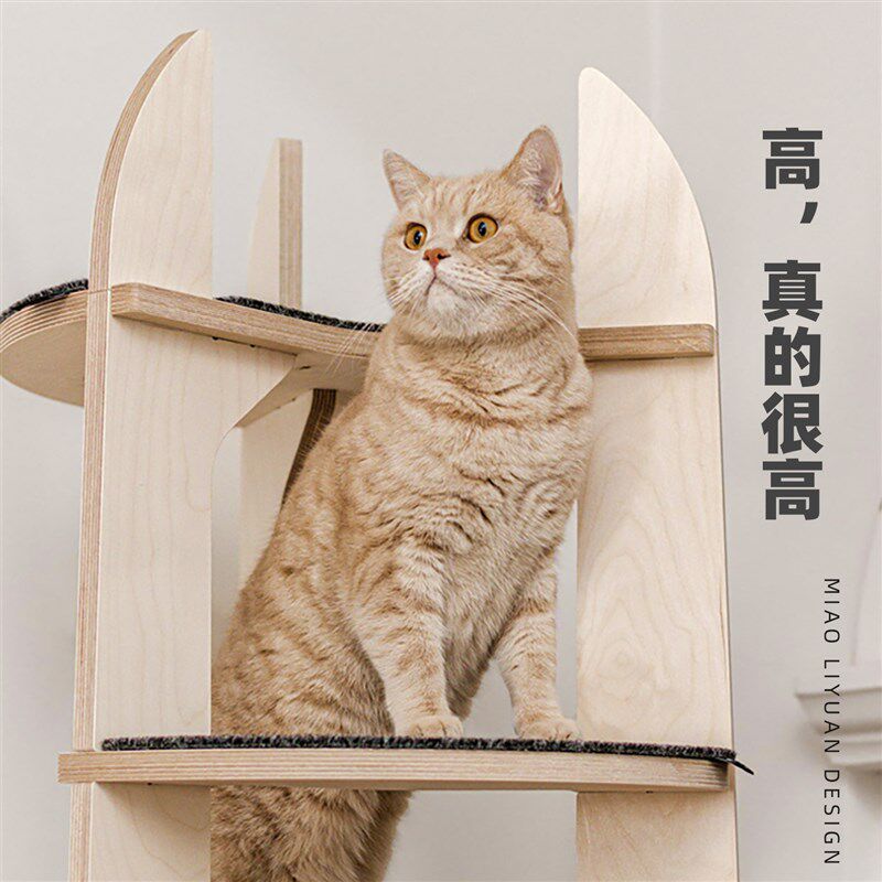 喵林苑猫爬架家用通天柱不占地楼梯猫跳台猫咪观景台小户型猫架子