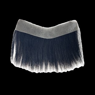 发际线假发贴男刘海假发片隐形无痕男士m型前额头全真发丝斜刘海