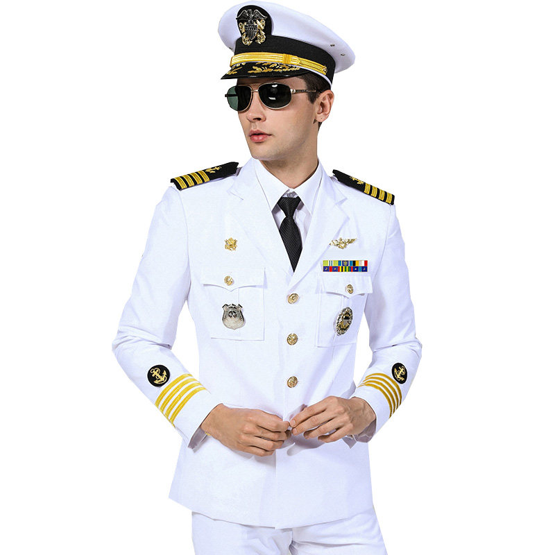 海员制服礼服游艇船长制服美海员晚宴常服演出服表演服套装西装男