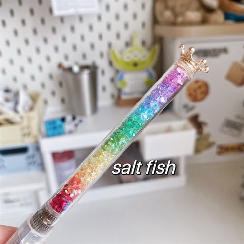 咸咸手作 彩虹碎钻笔刀 手帐开箱美工刀可替换刀片