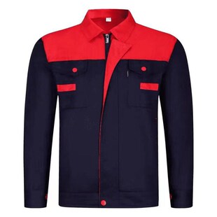 劳保服套装男秋冬长袖工作服上衣劳动工地定制装修汽修服工厂车间