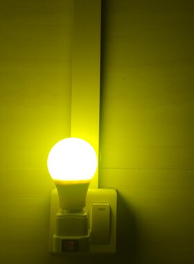 卧室插电LED橙色红黄光氛围灯小夜灯拍照补光暖色房间床头气氛灯