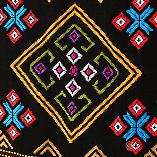 藤缠树壮锦小花壁挂墙饰民族纯手工艺 品家居装饰送礼老外礼盒装