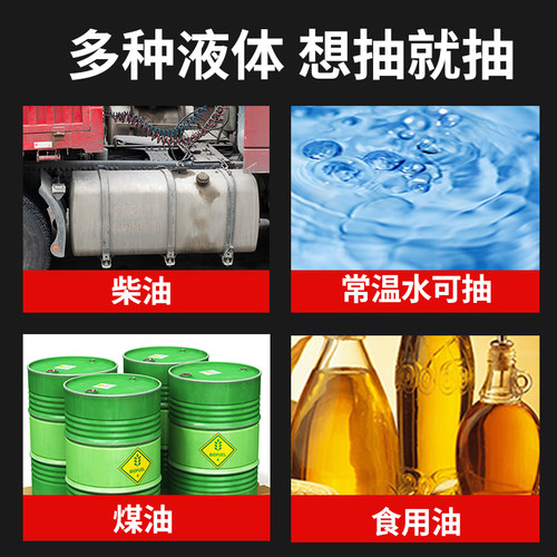 油水两用抽水泵抽油泵220V家用12V24V48V60V小型水泵插电直流油泵