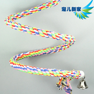 鹦鹉攀爬绳子 鹦鹉玩具 啃咬 玩具秋千吊环 玄凤鸟玩具灰鹦鹉玩具
