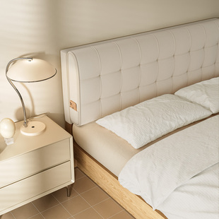 【悉屋】床头靠垫奶油风榻榻米靠背氛围感卧室床头软包定制可拆洗