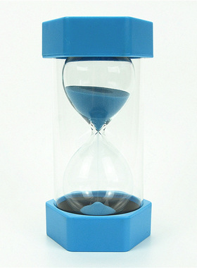 沙漏计时器45三分钟时间管理儿童学生塑料防摔刷牙漏斗流沙瓶摆件