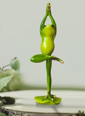 治愈系小摆件日式不生气无事青蛙解压桌面创意可爱办公桌汽车载礼