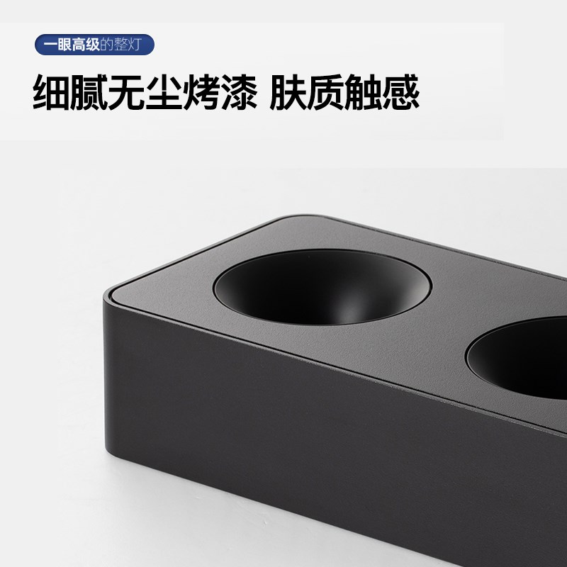 超薄明装筒灯家用卧室led双头斗胆灯吸顶式客厅无主灯深防眩射灯