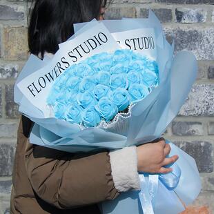 玫瑰花香皂花康乃馨成品情人节花束送男女朋友闺蜜毕业生日礼物