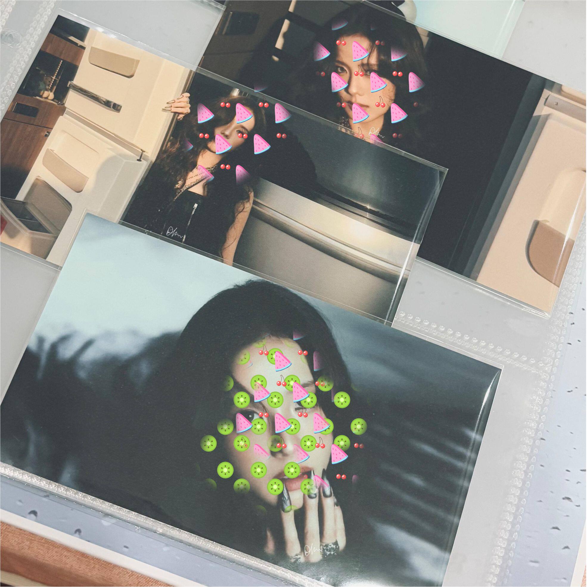 AMORTAGE 金智秀solo2拍立得平口卡膜明信片封口卡膜自封袋保护膜