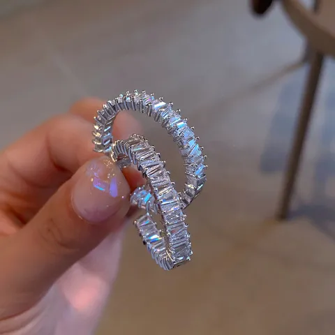 C形轻奢重工满钻耳环网红S925银针潮女耳圈亮闪闪锆石33385,饰品/流行首饰/时尚饰品新,耳环,淘宝优惠券,粉丝福利购,淘宝优惠卷