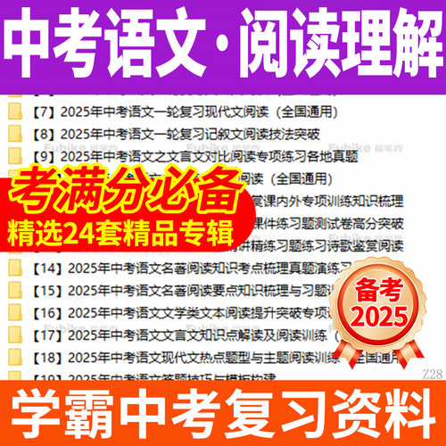 2025中考语文阅读理解专项复习训练课件练习题知识点梳理真题一二轮复习电子版