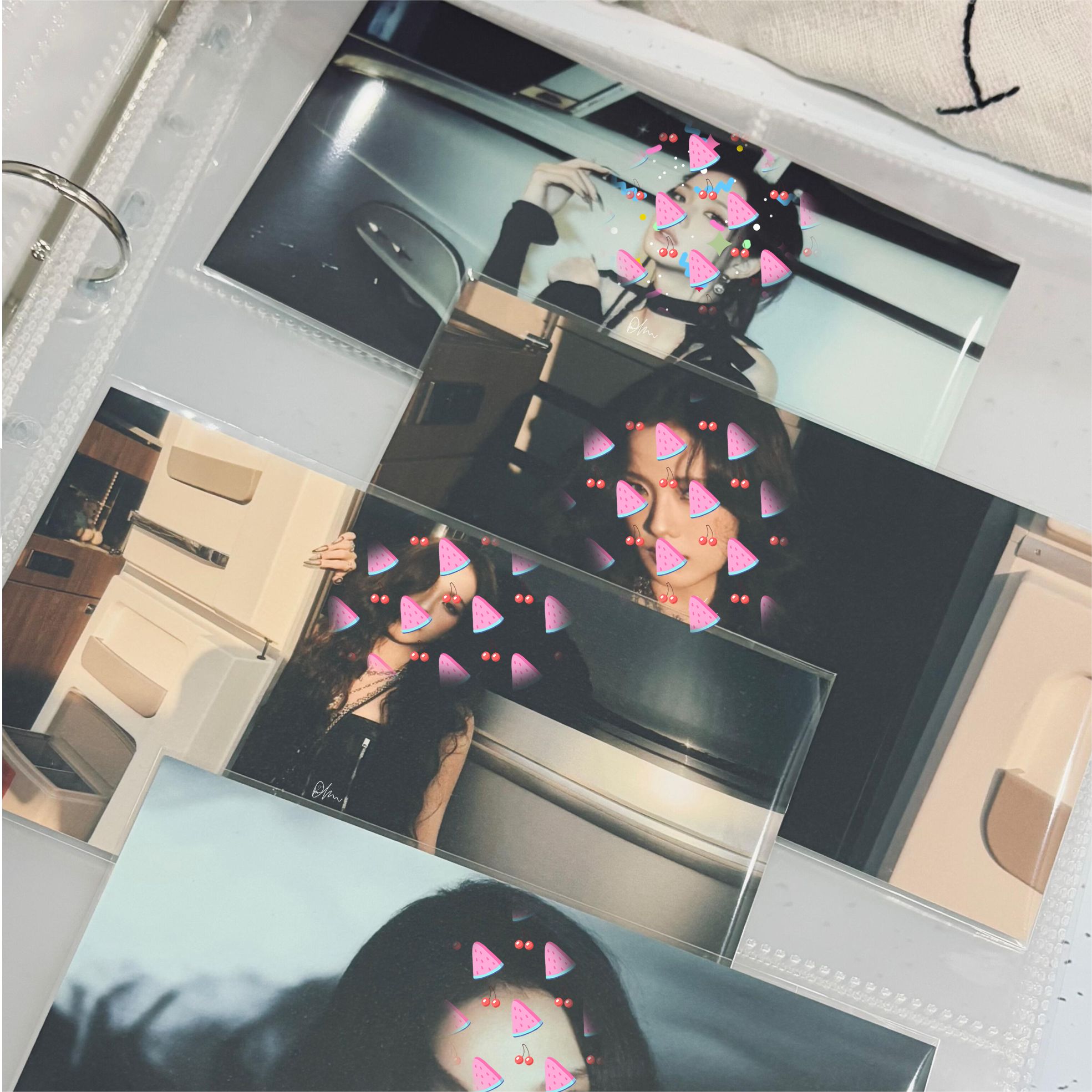 萌萌猫的小店金智秀solo2拍立得平口卡膜 明信片封口卡膜AMORTAGE