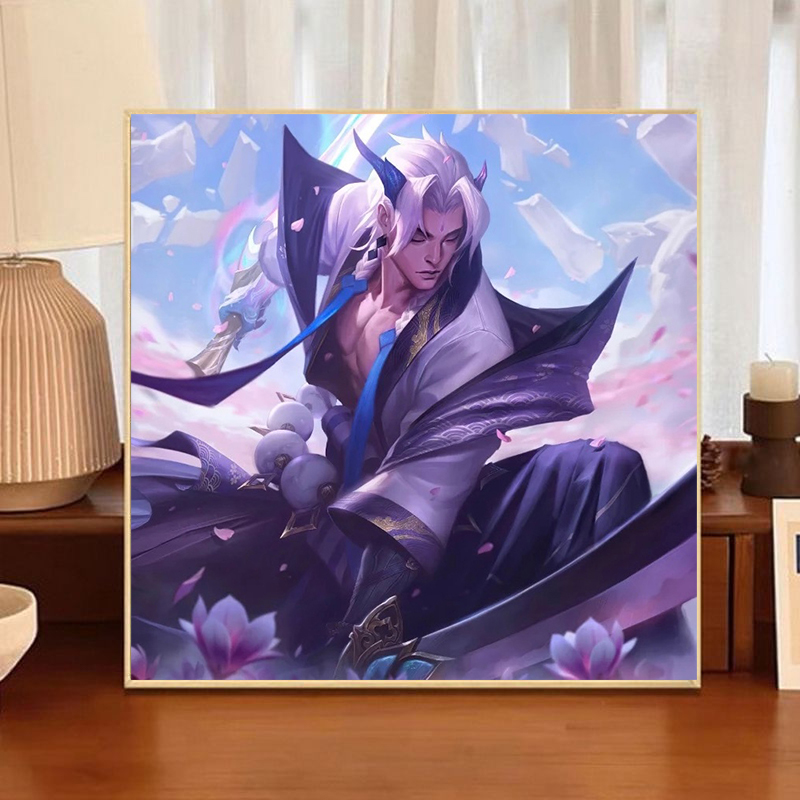 英雄联盟人物周边diy数字油画