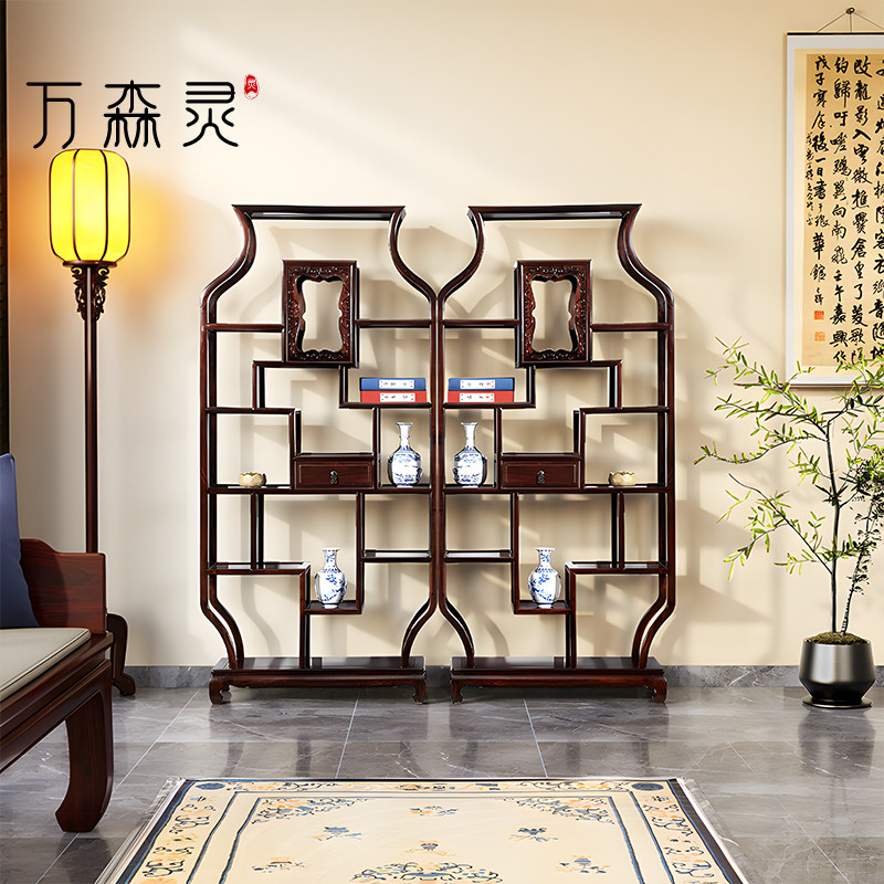 万森灵博古架非洲酸枝