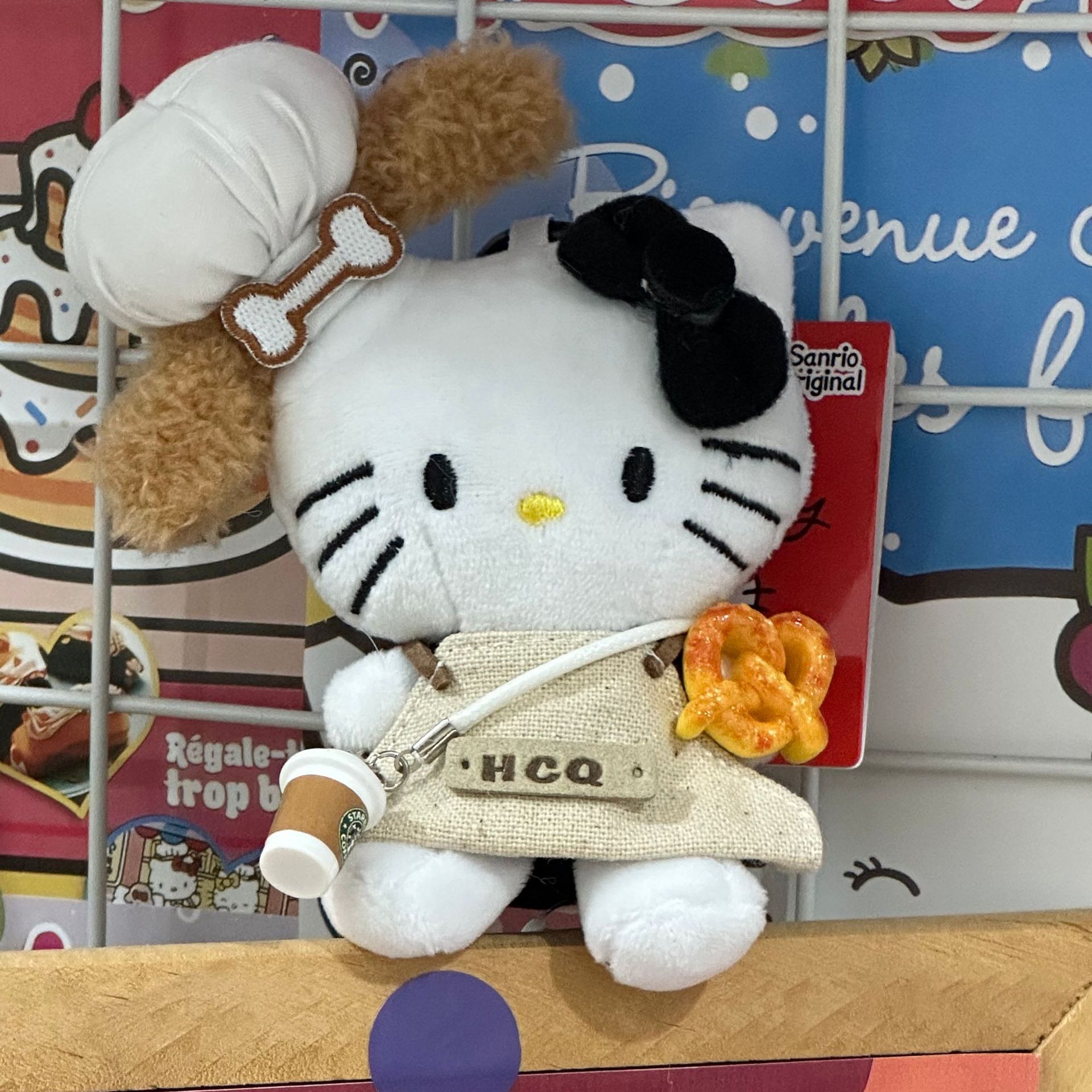美食家小厨子可爱kitty挂件毛绒