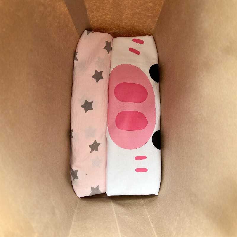 可爱星星遛弯裤鼻孔猪短袖套装