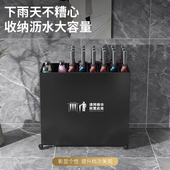 雨伞架收纳架入户门口伞桶商用大容量酒店大堂雨伞沥水存放置物架
