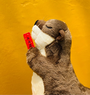 日本水獭玩偶小公仔海獭毕业礼物毛绒生日礼物考研上岸逢考必过