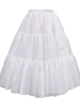 A-line elastic waist underwear underskirtA字弹力腰内衣衬裙女