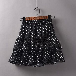 half body Polka skirt波点蓬蓬半身A字裙女款 fluffy line dot