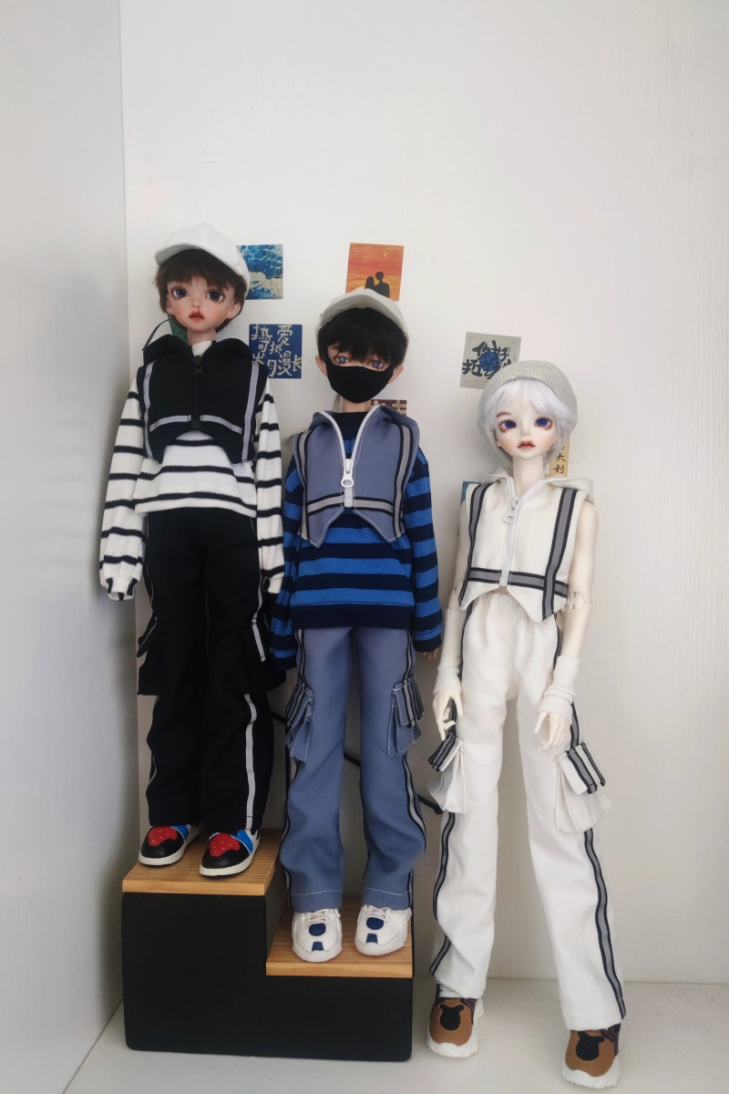 友人娃衣自制马甲工装裤袖套多色