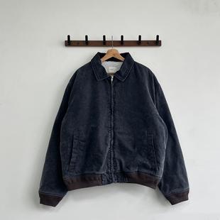 UTIMUS水洗做旧复古夹克羊羔绒短宽拉链棉衣外套冬款棉袄上衣宽松