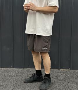 休闲裤 UTIMUS 复古极简纯色基础运动裤 刺绣尼龙短裤 宽松美式