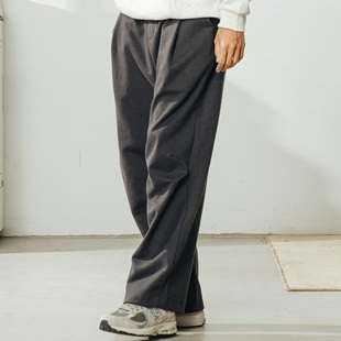 UTIMUS醋酸卫裤 直筒防鼓包松紧腰抽绳宽松休闲通勤360克抗静电